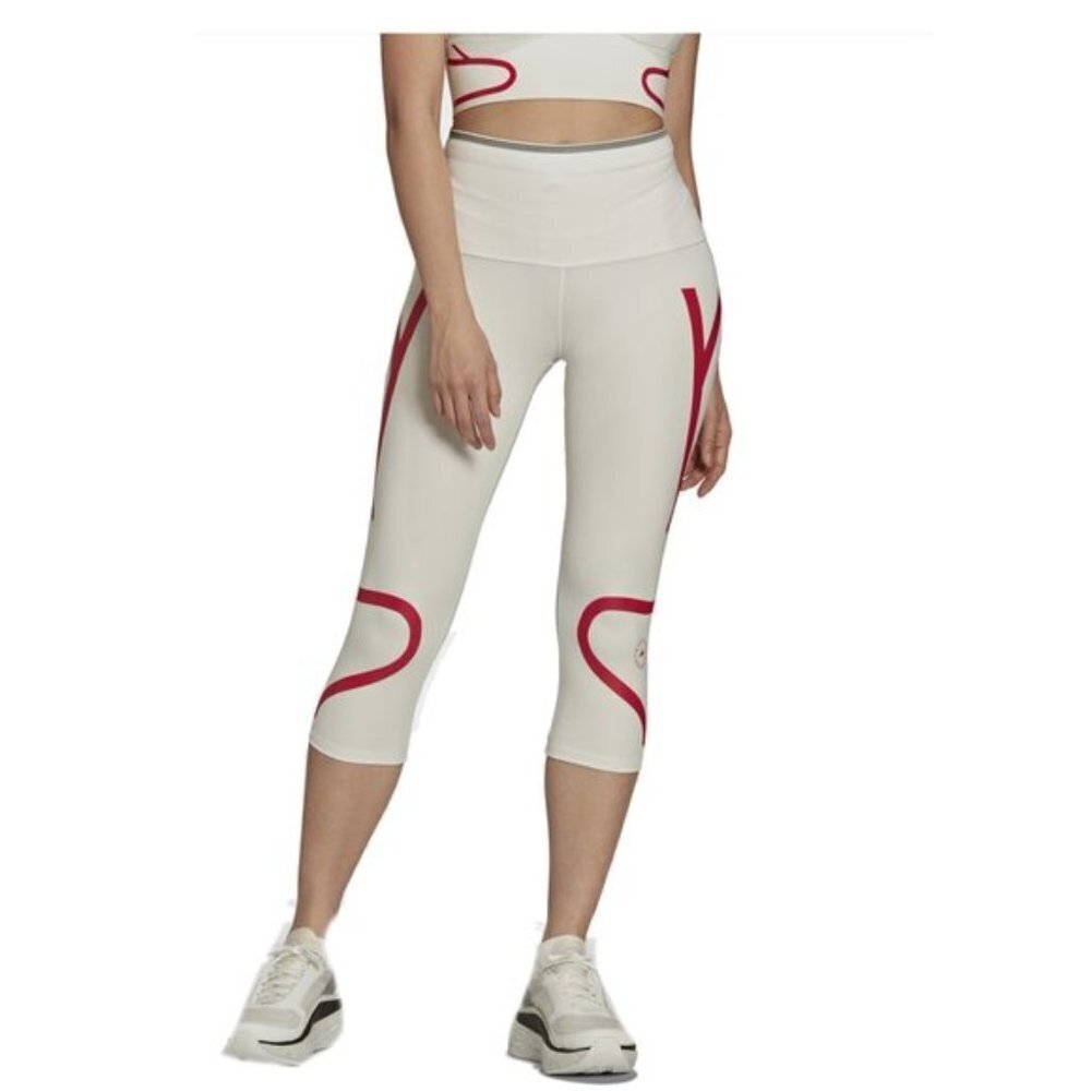 NWT Adidas White 3/4 Running Heat RDY Carrera Tights